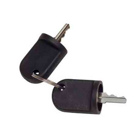 Plastic surrounded ignition keys
