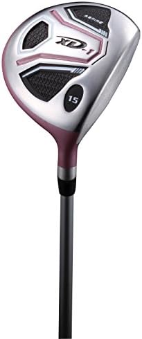 Aspire XD1 Ladies Womens Complete Right Handed Golf Clubs Set Includes Titanium Driver, S.S. Fairway, S.S. Hybrid, S.S. 6-PW Irons, Putter, Stand Bag, 3 H/C's Pink Sports & Outdoors - Image 5