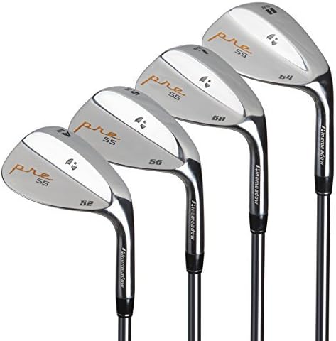 Pinemeadow Golf Men's Pre 4 Wedge Set, Right Hand, Steel, Regular, 52, 56, 60, 64 Sports & Outdoors
