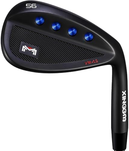 Forged Golf Wedge Set for Men or Individual 48/50/52/54/56/58/60 Degree Gap Wedge Sand Wedge for Men Right Hand,Milled Face for More Spin (Steel, Black, 52 Degrees, Stiff, Right)  Sports & Outdoors