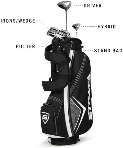 Callaway Golf Men's Strata Intro Complete 9 Piece Set (Regular Flex, Right Hand, Steel), Gray Sports & Outdoors - Image 2