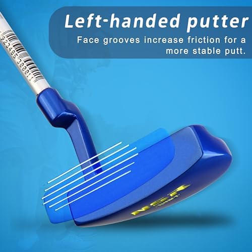 PGM Left Handed Golf Club Set - Junior Complete Golf Club Set for Kids Children - Driver(#1), Hybrid, Iron(#7,#9,#S), Putter, Golf Stand Bag Sports & Outdoors - Image 6