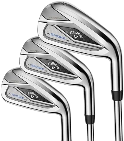 Callaway Golf Paradym AI Smoke HL Iron Set (Right Hand, 6-PW, Steel, Regular)  Sports & Outdoors