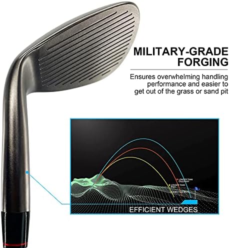 Yamato Golf Wedge Set or Individual Golf Wedges 50/52/54/56/58/60 Golf Gap Wedge Sets Sand Wedge|Lob Wedge Golf Clubs for Men & Women Milled Face for High Spin Sports & Outdoors - Image 6
