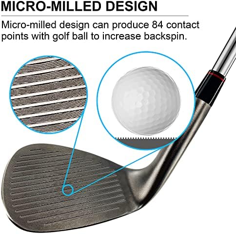 Yamato Golf Wedge Set or Individual Golf Wedges 50/52/54/56/58/60 Golf Gap Wedge Sets Sand Wedge|Lob Wedge Golf Clubs for Men & Women Milled Face for High Spin Sports & Outdoors - Image 2