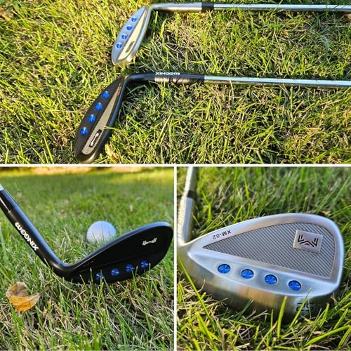 Forged Golf Wedge Set for Men or Individual 48/50/52/54/56/58/60 Degree Gap Wedge Sand Wedge for Men Right Hand,Milled Face for More Spin (Steel, Black, 52 Degrees, Stiff, Right) Sports & Outdoors - Image 5