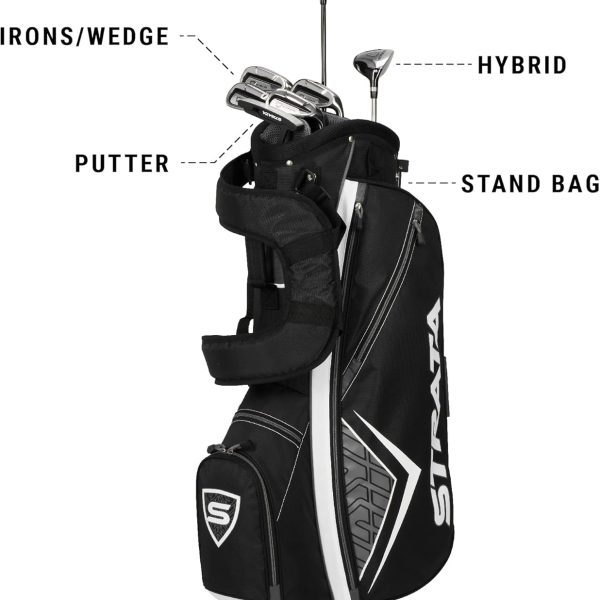 Callaway Golf Men's Strata Intro Complete 9 Piece Set (Regular Flex, Right Hand, Steel), Gray  Sports & Outdoors