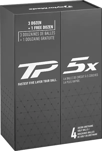 TaylorMade 2024 TP5x Golf Balls - 4 Dozen