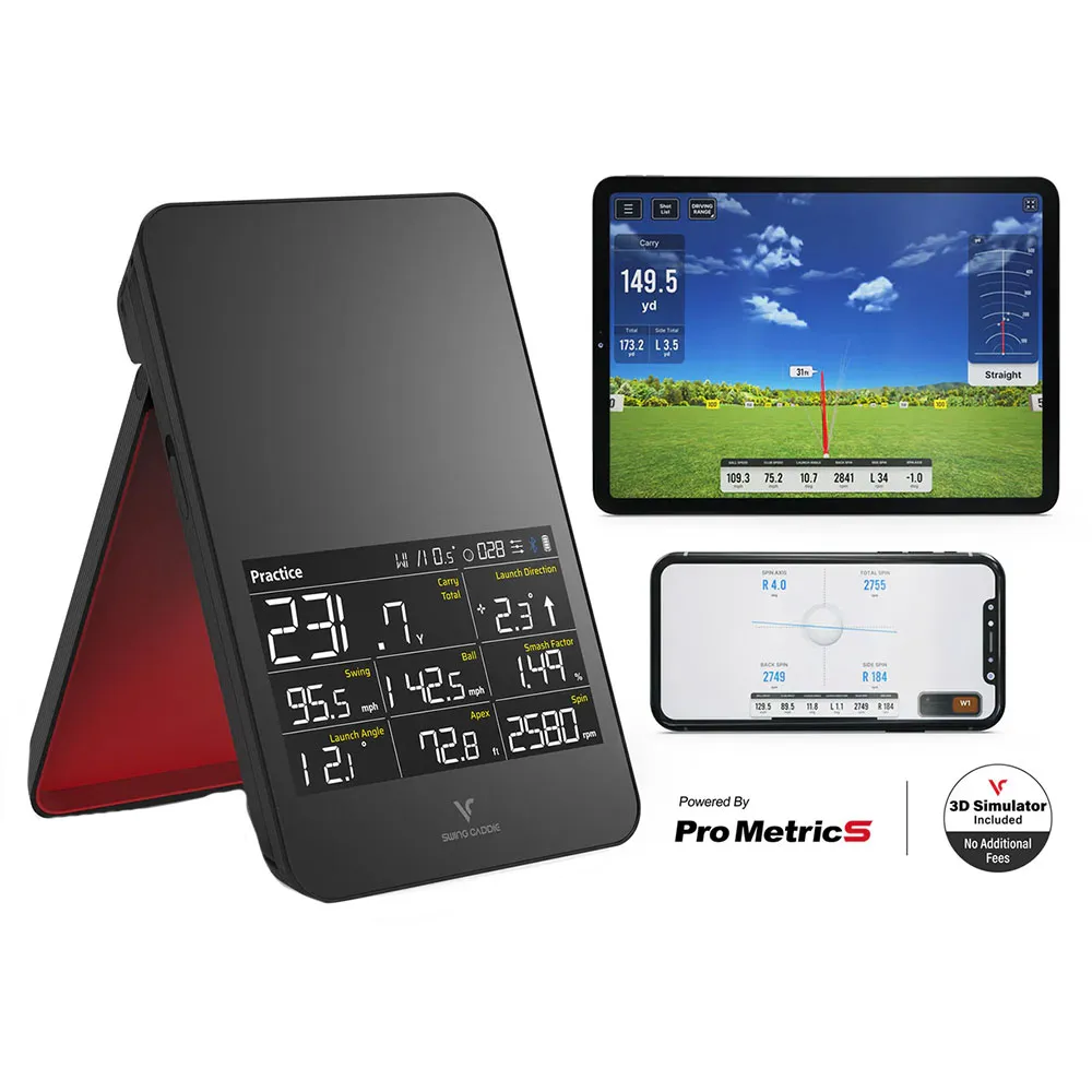 Voice Caddie SC4 Pro Launch Monitor + 3D Driving Range Simulator